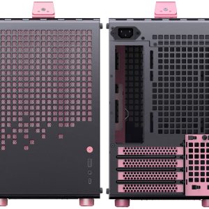 Jonsplus (Jonsbo) Z20 Micro-ATX case, with carrying handle - black/pink