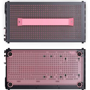 Jonsplus (Jonsbo) Z20 Micro-ATX case, with carrying handle - black/pink