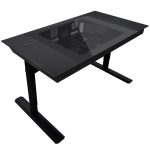 Lian Li DK07 desk chassis, dual-system capable, 2x E-ATX, height adjustable - black