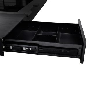 Lian Li DK07 desk chassis, dual-system capable, 2x E-ATX, height adjustable - black