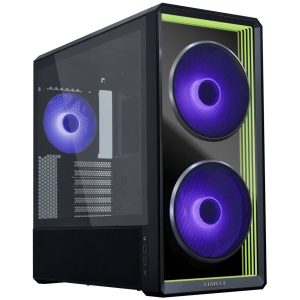 Lian Li LANCOOL 217 INF PC Case, Mid-Tower, Tempered Glass, RGB Lighting - Black : image 1