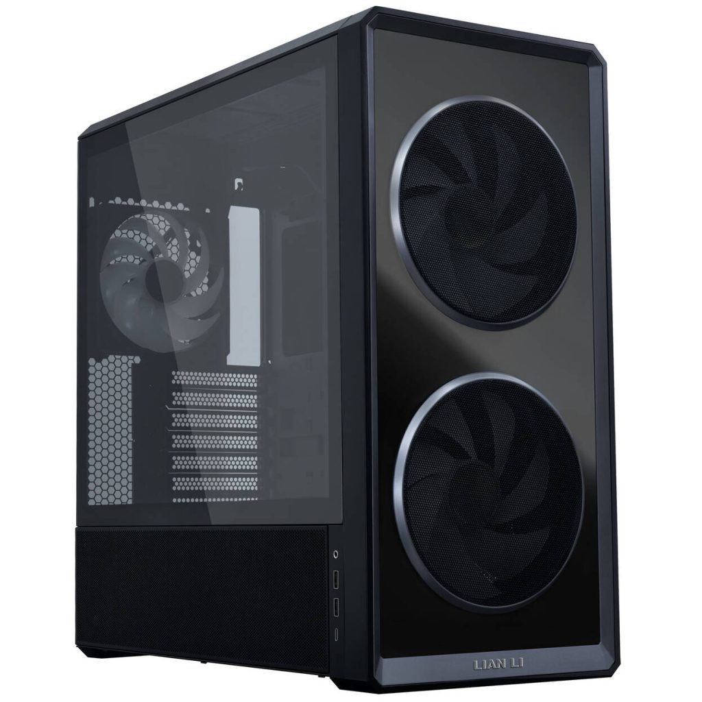 Lian Li LANCOOL 217 INF PC Case, Mid-Tower, Tempered Glass, RGB Lighting - Black : image 2