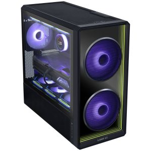 Lian Li LANCOOL 217 INF PC Case, Mid-Tower, Tempered Glass, RGB Lighting - Black : image 3