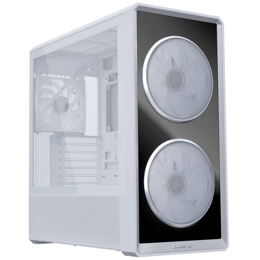 Lian Li LANCOOL 217 INF PC Case, Mid-Tower, Tempered Glass, RGB Lighting - White
