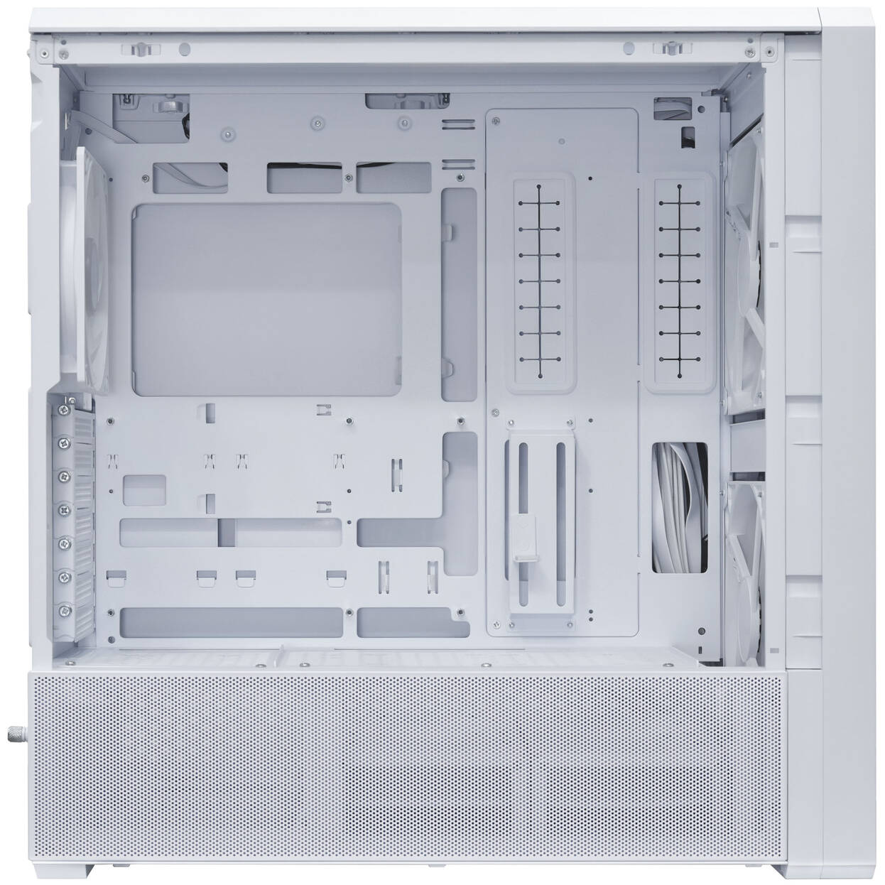 Lian Li LANCOOL 217 INF PC Case, Mid-Tower, Tempered Glass, RGB Lighting - White