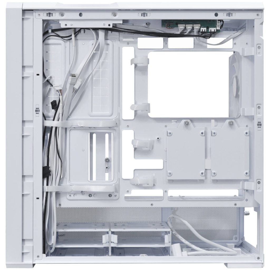 Lian Li LANCOOL 217 INF PC Case, Mid-Tower, Tempered Glass, RGB Lighting - White