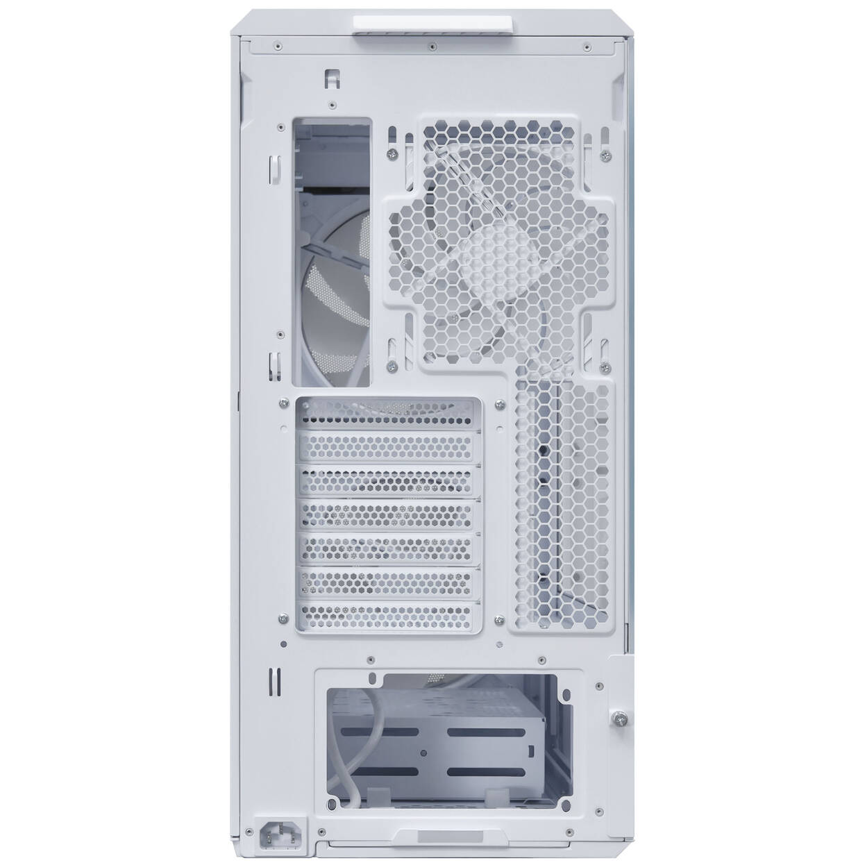 Lian Li LANCOOL 217 INF PC Case, Mid-Tower, Tempered Glass, RGB Lighting - White