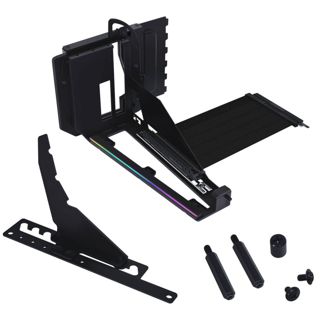 Lian Li Vertical GPU Mounting Kit with PCIe 5.0 Riser Cable - Black - B-Grade