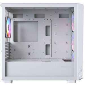Montech X5M PC Case, Mid Tower, Micro-ATX, ARGB, Tempered Glass - White
