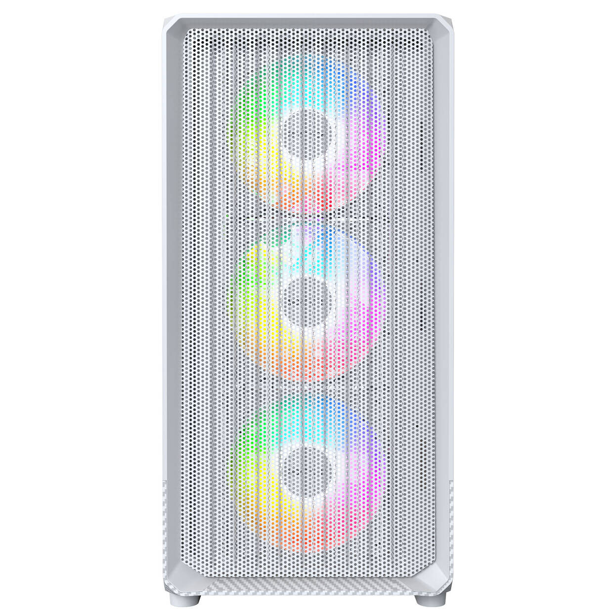 Montech X5M PC Case, Mid Tower, Micro-ATX, ARGB, Tempered Glass - White