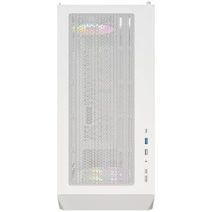 Montech X5M PC Case, Mid Tower, Micro-ATX, ARGB, Tempered Glass - White