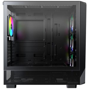 Montech X5 PC Case, Mid Tower, E-ATX, ARGB, Tempered Glass - Black