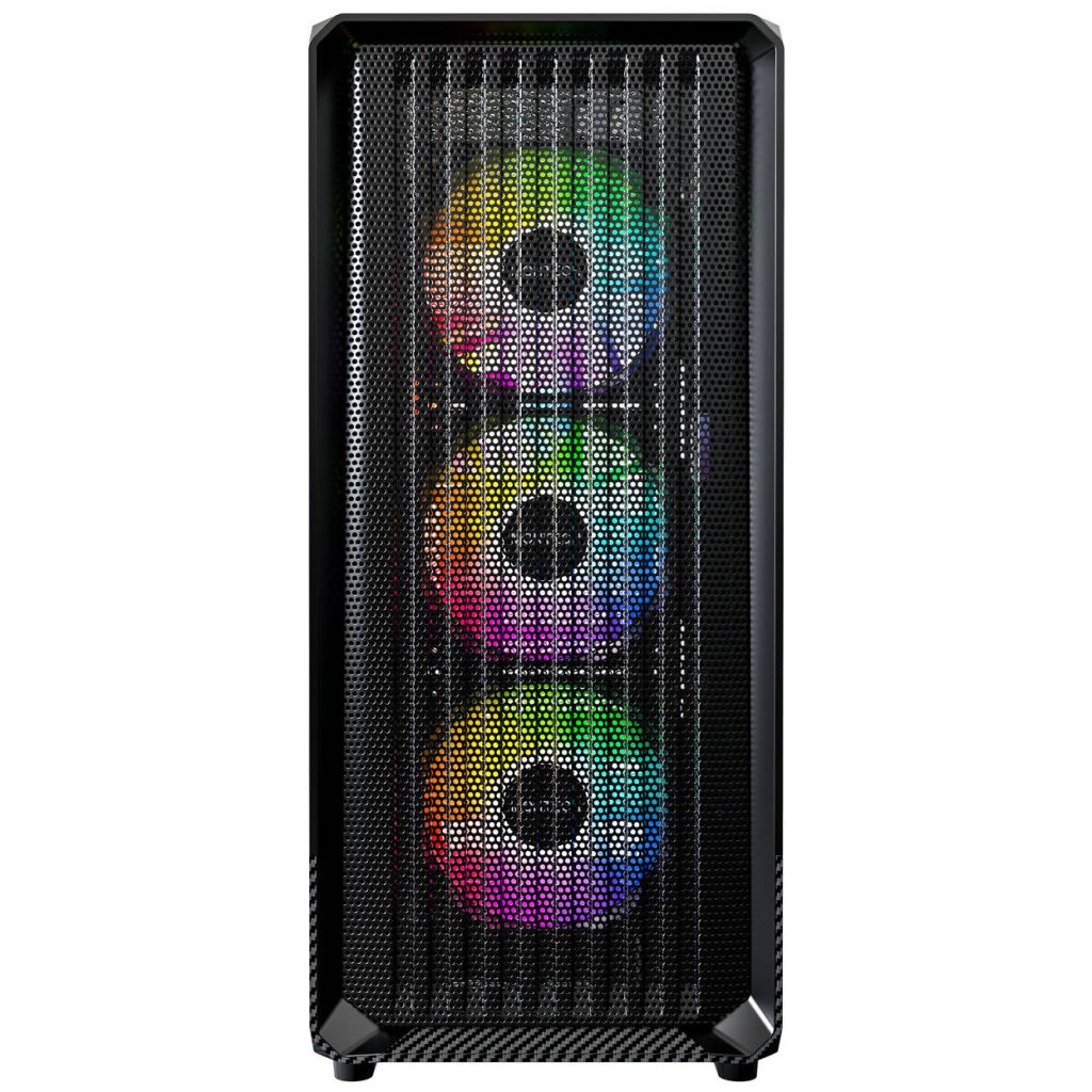 Montech X5 PC Case, Mid Tower, E-ATX, ARGB, Tempered Glass - Black