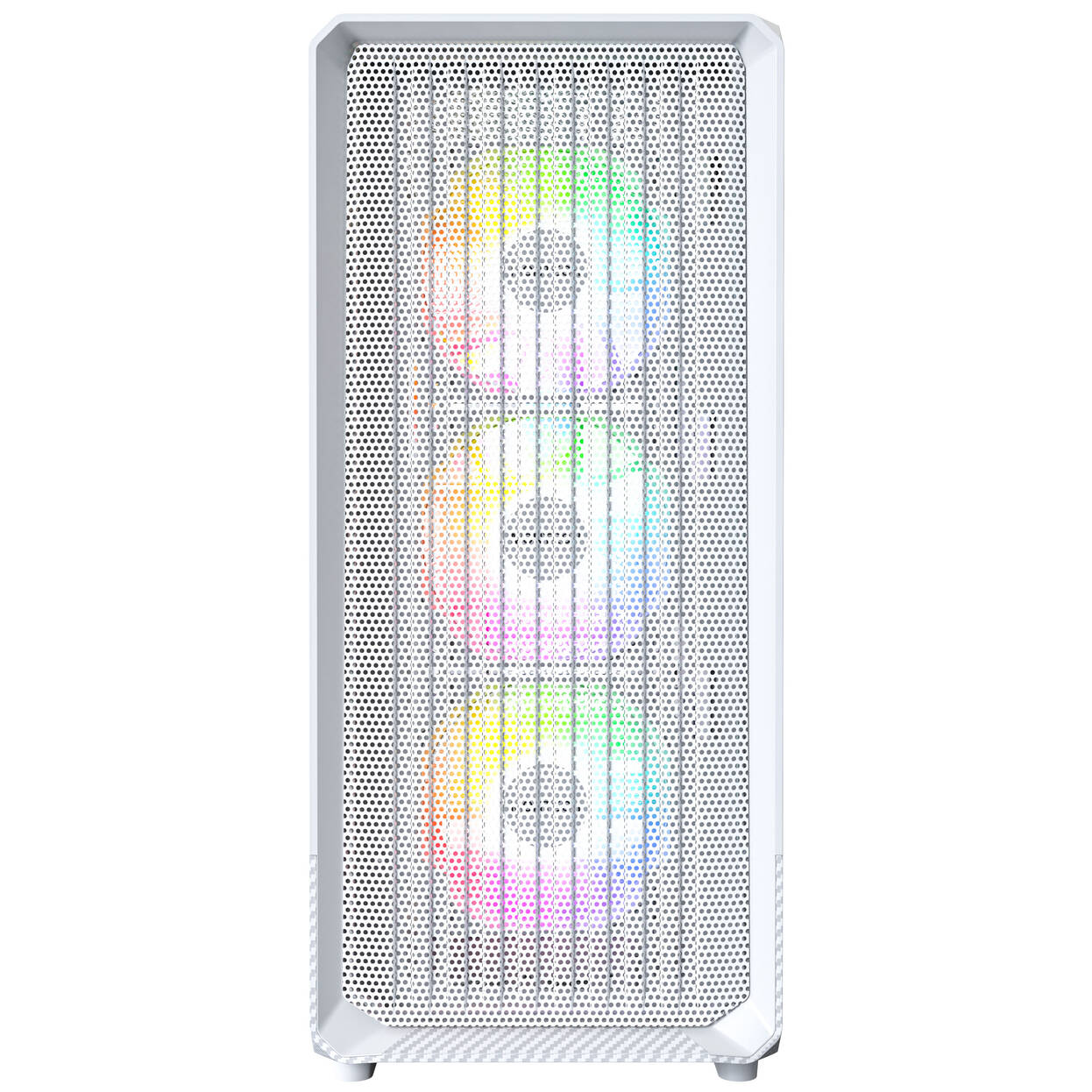 Montech X5 PC Case, Mid-Tower, E-ATX, ARGB, Tempered Glass - White
