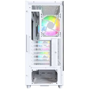 Montech X5 PC Case, Mid-Tower, E-ATX, ARGB, Tempered Glass - White