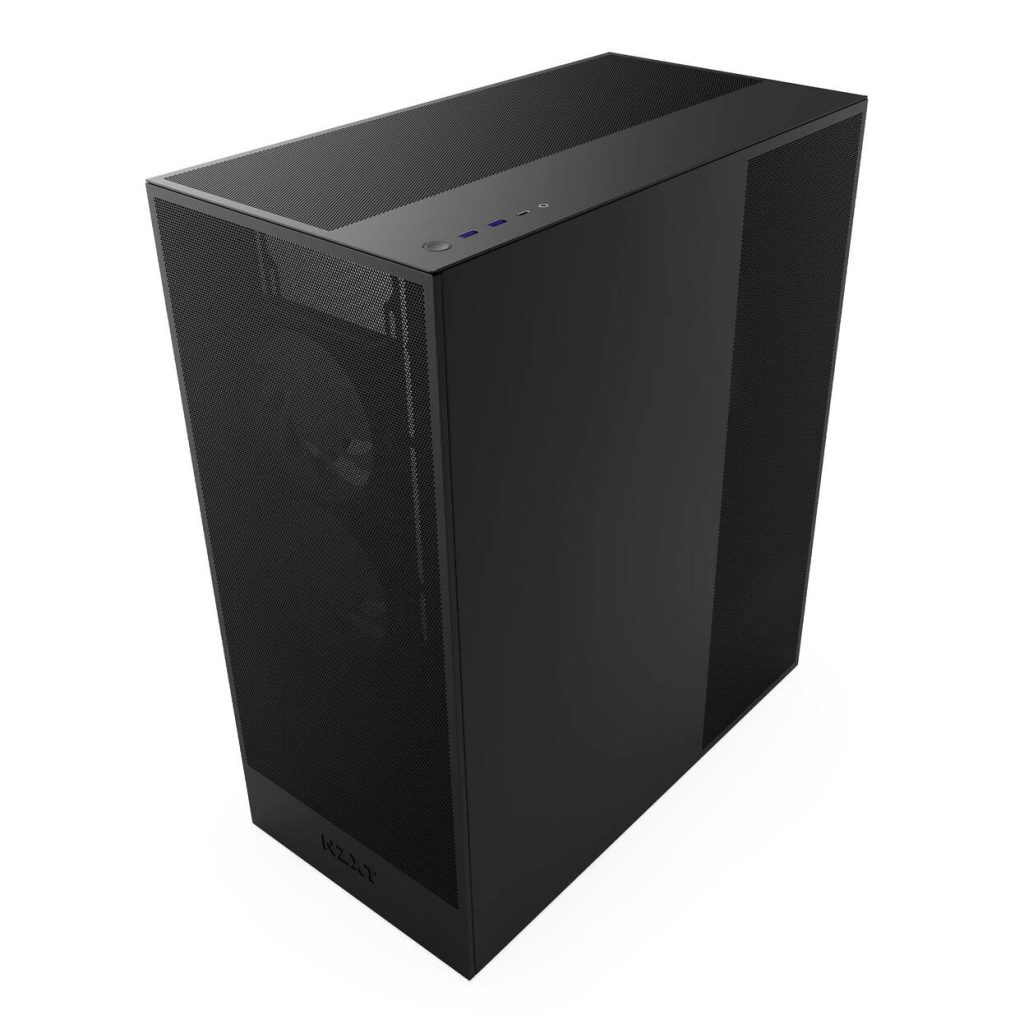 NZXT H7 Flow PC Case, Mid Tower, E-ATX, Tempered Glass - black