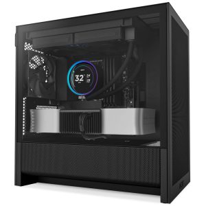 NZXT H3 Flow PC Case, Mid Tower, mATX, Tempered Glass - Black