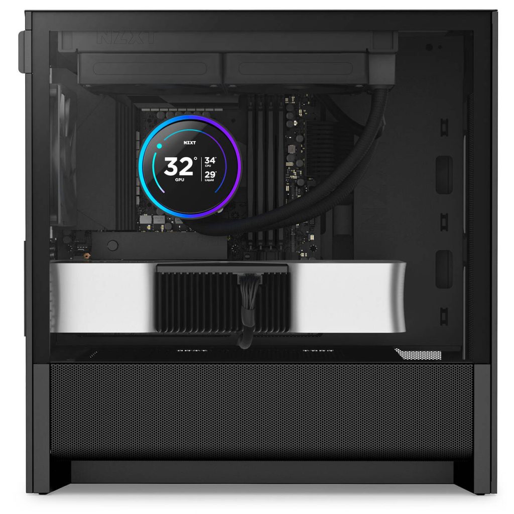 NZXT H3 Flow PC Case, Mid Tower, mATX, Tempered Glass - Black