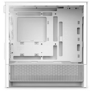 NZXT H3 Flow PC Case, Mid Tower, mATX, Tempered Glass - White