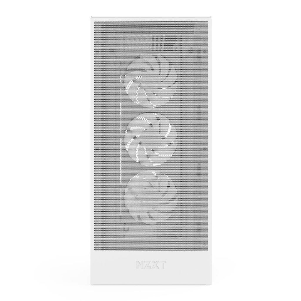 NZXT H7 Flow RGB PC Case, Mid Tower, E-ATX, RGB, Tempered Glass - White : image 10