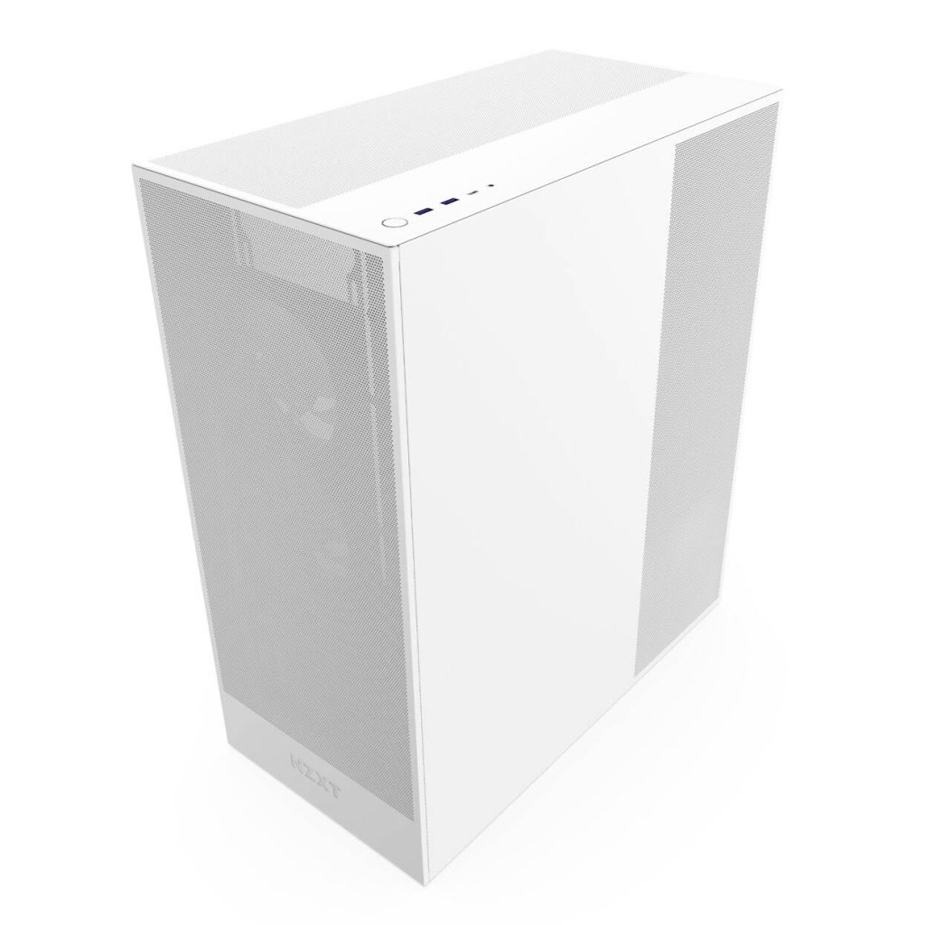 NZXT H7 Flow RGB PC Case, Mid Tower, E-ATX, RGB, Tempered Glass - White : image 8