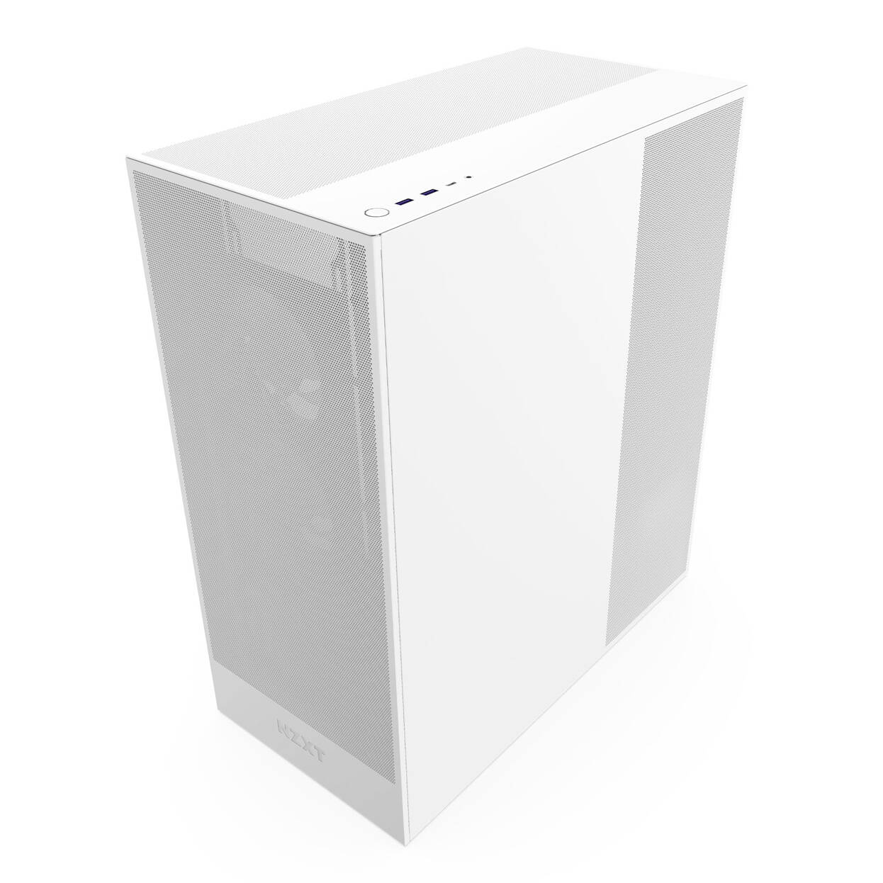 NZXT H7 Flow RGB PC Case, Mid Tower, E-ATX, RGB, Tempered Glass - White : image 8