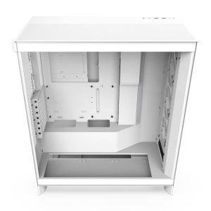 NZXT H7 Flow RGB PC Case, Mid Tower, E-ATX, RGB, Tempered Glass - White : image 9