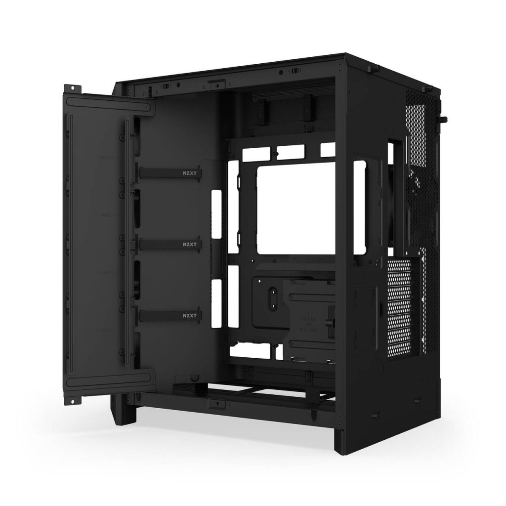 NZXT H9 Flow PC Case, Mid Tower, ATX, Tempered Glass - Black : image 10