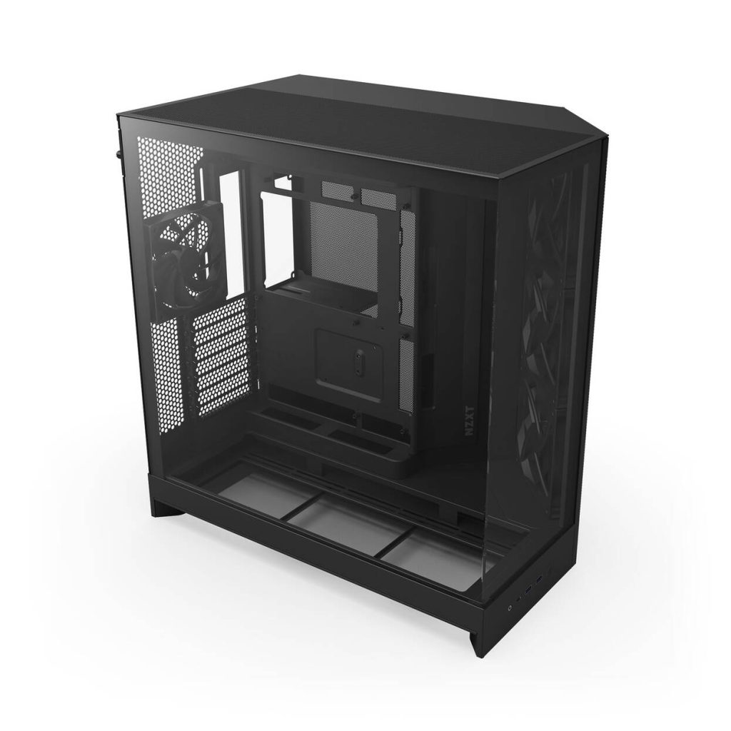 NZXT H9 Flow PC Case, Mid Tower, ATX, Tempered Glass - Black : image 5