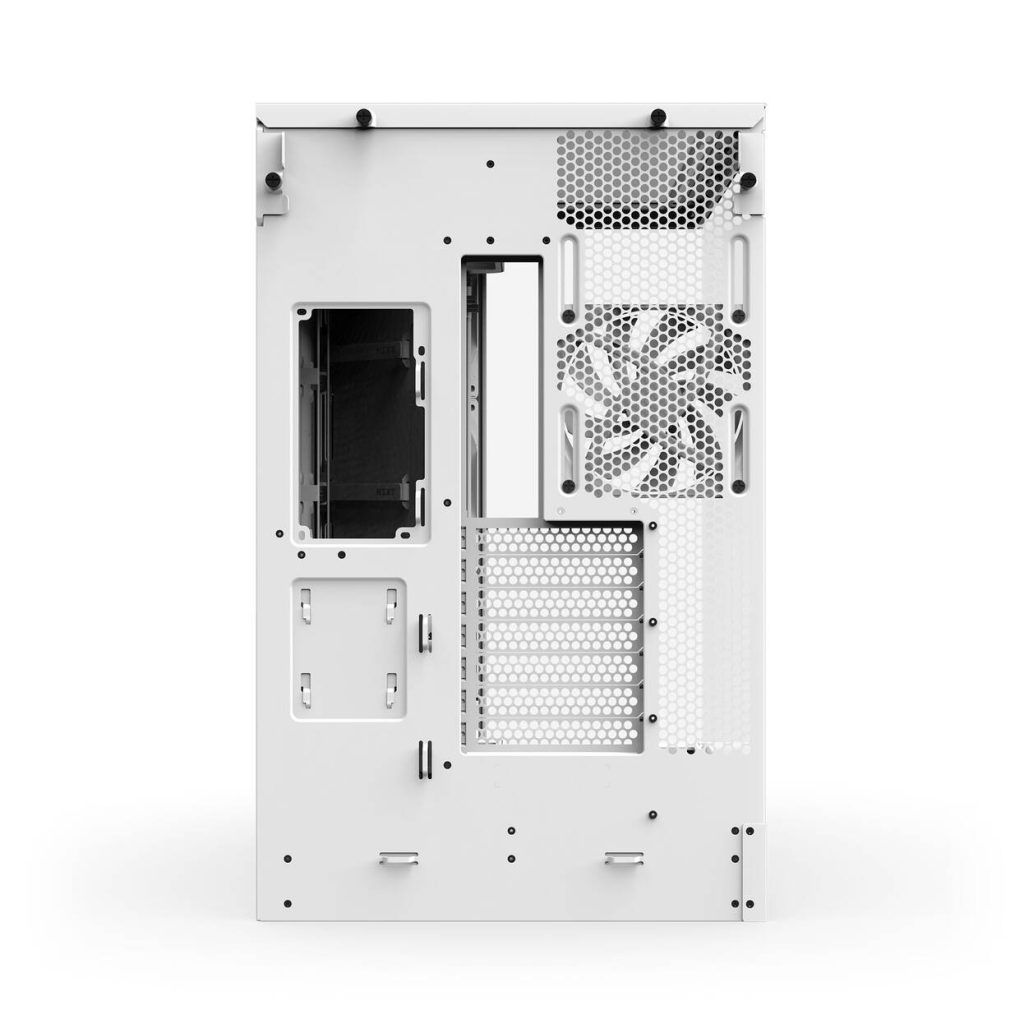 NZXT H9 Flow RGB PC Case, Mid-Tower, E-ATX, Tempered Glass - White : image 10
