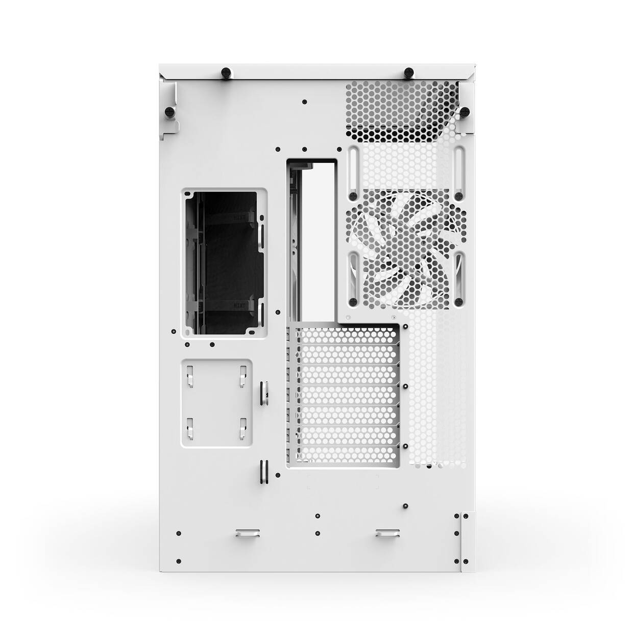 NZXT H9 Flow RGB PC Case, Mid-Tower, E-ATX, Tempered Glass - White : image 10