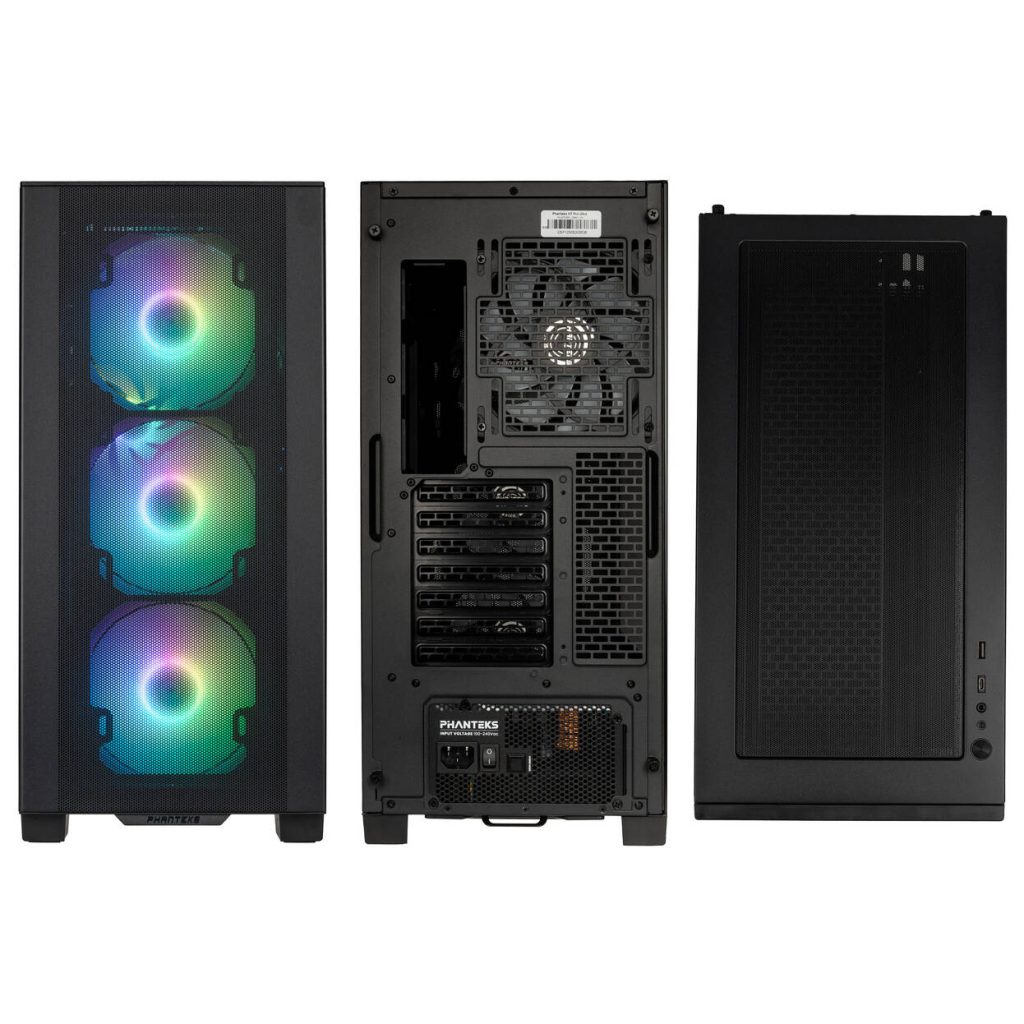 Phanteks XT Pro Ultra PC Case, Mid Tower, E-ATX, DRGB, Tempered Glass - Black, 850 W PSU
