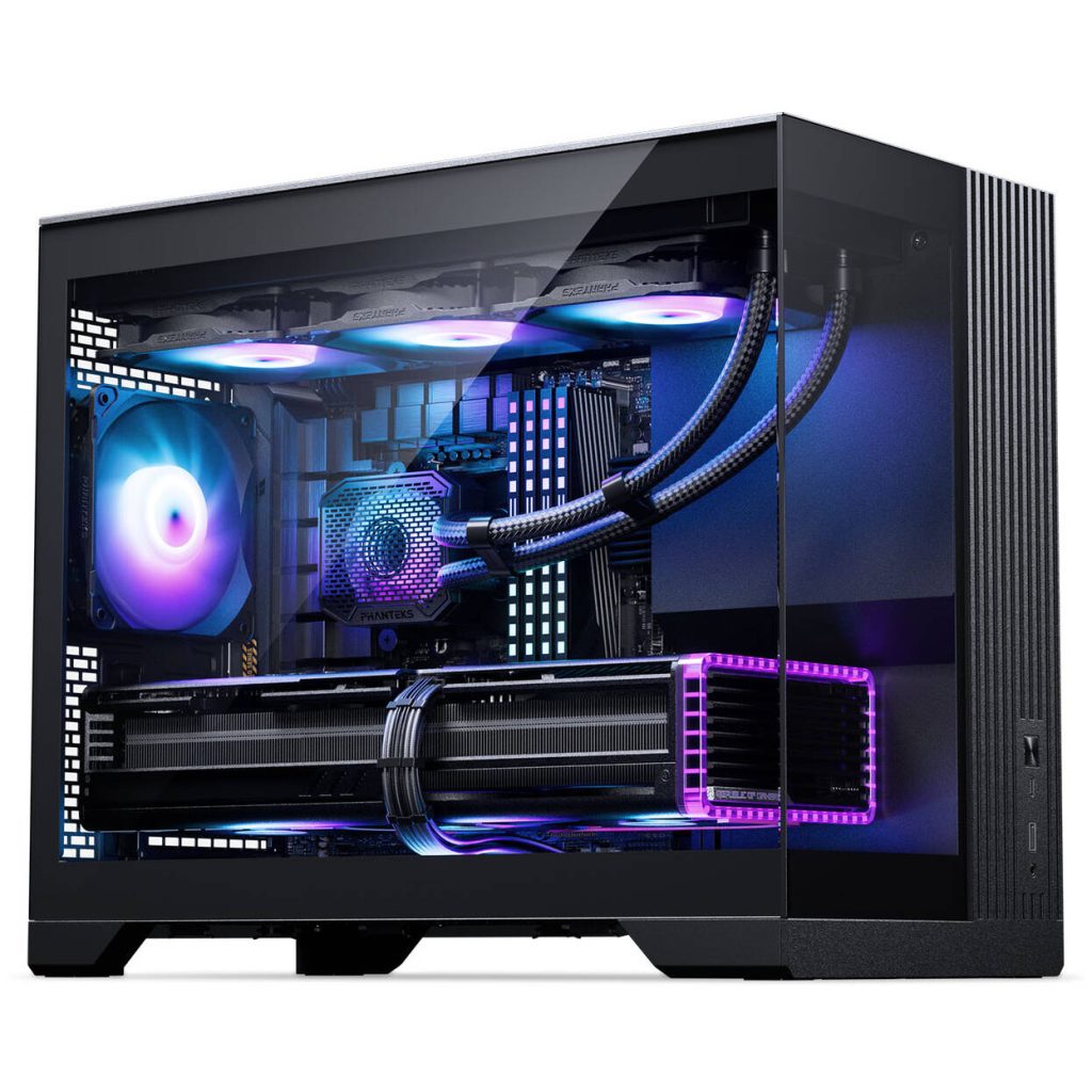 Phanteks XT V3 PC Case, Mini Case, mATX, Tempered Glass - including 3x 120mm Fans, Black