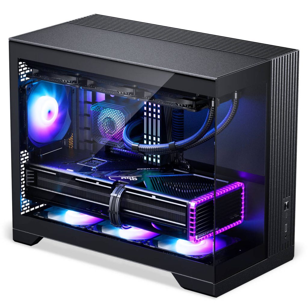 Phanteks XT V3 PC Case, Mini Case, mATX, Tempered Glass - including 3x 120mm Fans, Black