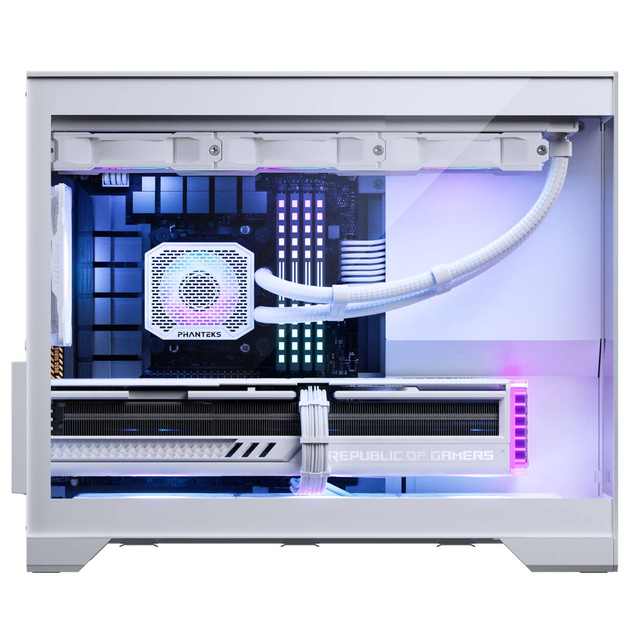 Phanteks XT V3 PC Case, Mini Case, mATX, Tempered Glass - including 3x 120mm Fans, White : image 9