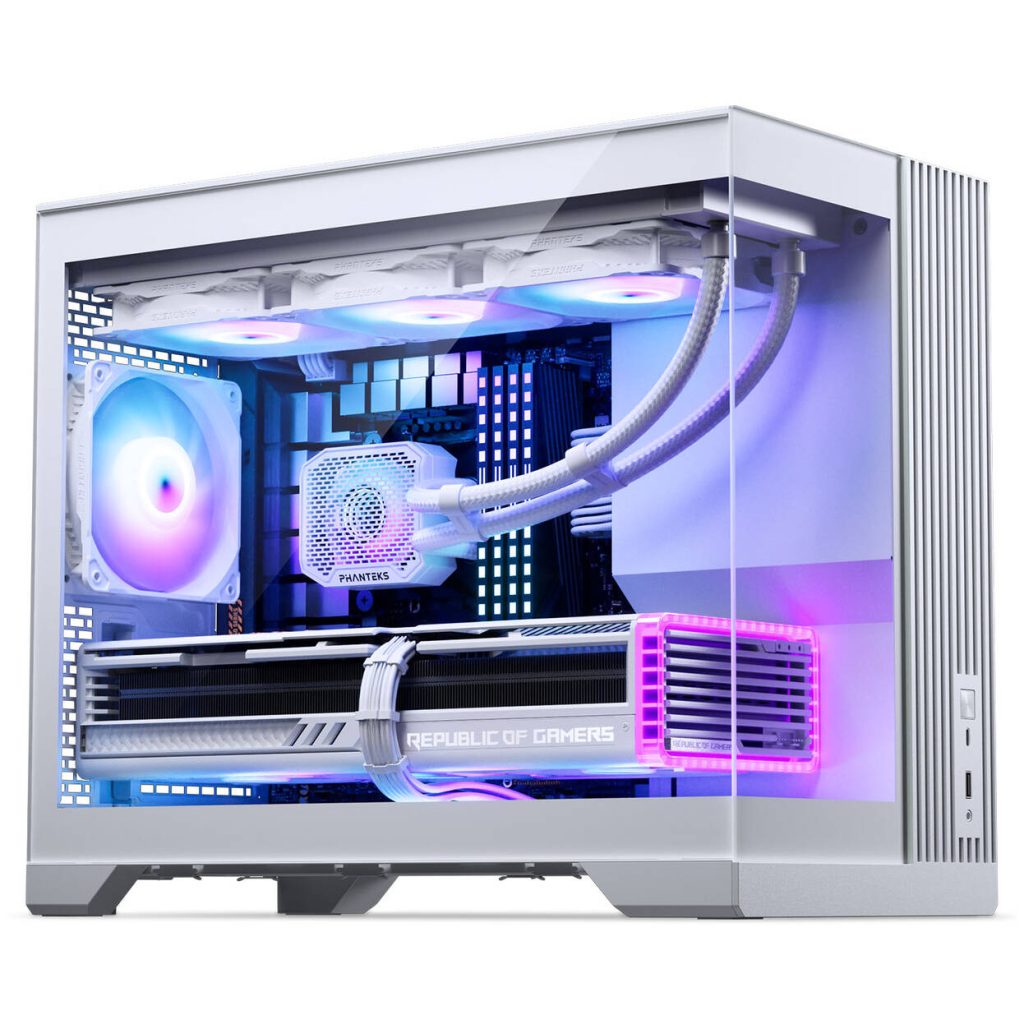 Phanteks XT V3 PC Case, Mini Case, mATX, Tempered Glass - including 3x 120mm Fans, White : image 2