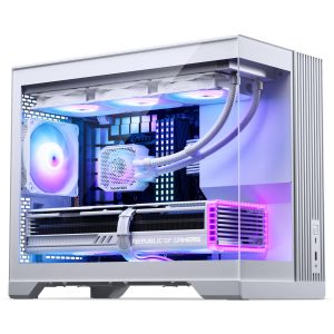Phanteks XT V3 PC Case, Mini Case, mATX, Tempered Glass - including 3x 120mm Fans, White : image 2