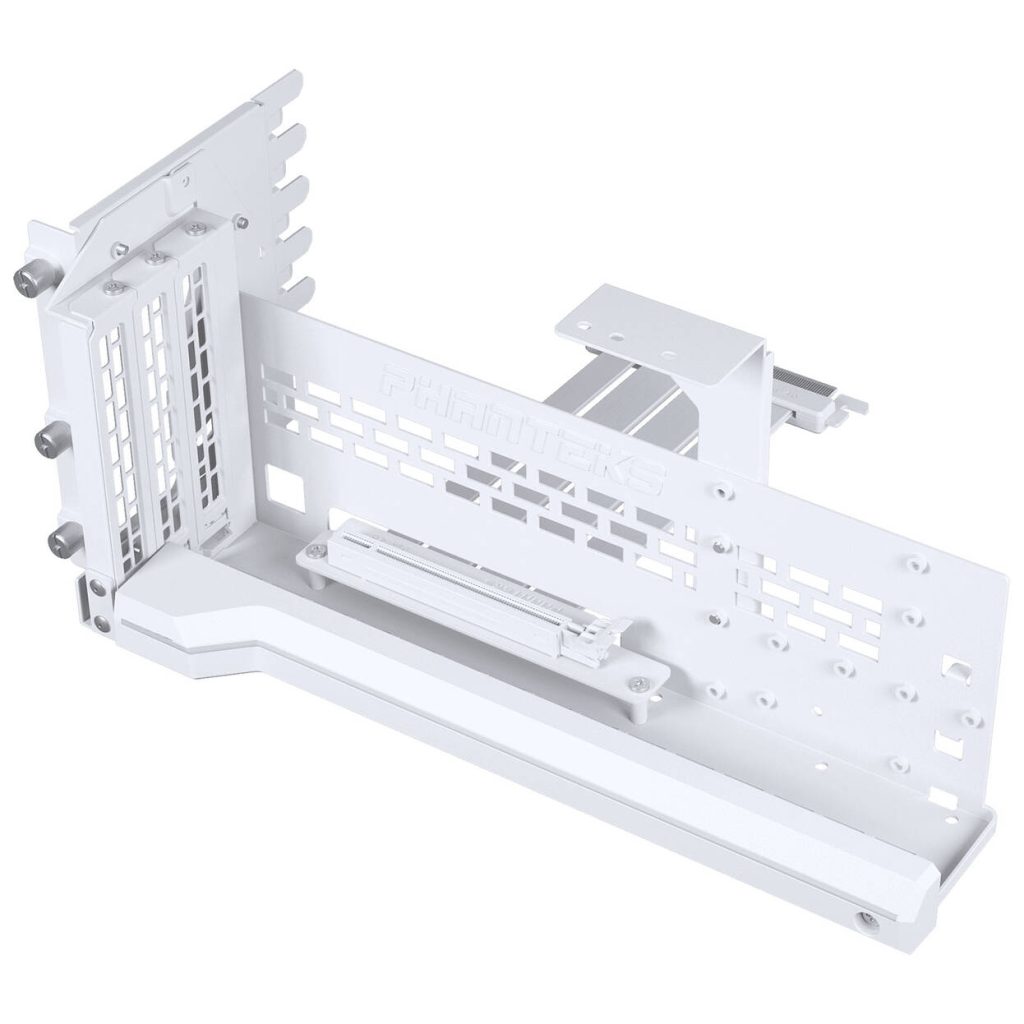 Phanteks Premium PCIe Gen 5 Vertical GPU Bracket, DRGB, with PCIe 5.0 Riser Cable - 220mm, white