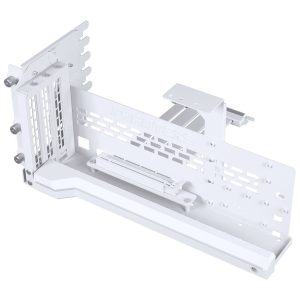 Phanteks Premium PCIe Gen 5 Vertical GPU Bracket, DRGB, with PCIe 5.0 Riser Cable - 220mm, white