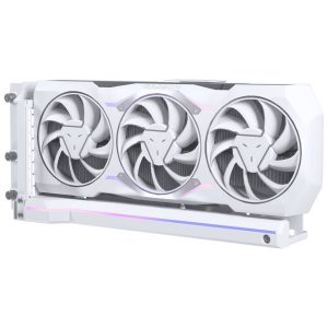 Phanteks Premium PCIe Gen 5 Vertical GPU Bracket, DRGB, with PCIe 5.0 Riser Cable - 220mm, white