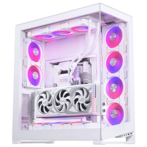 Phanteks Premium PCIe Gen 5 Vertical GPU Bracket, DRGB, with PCIe 5.0 Riser Cable - 220mm, white