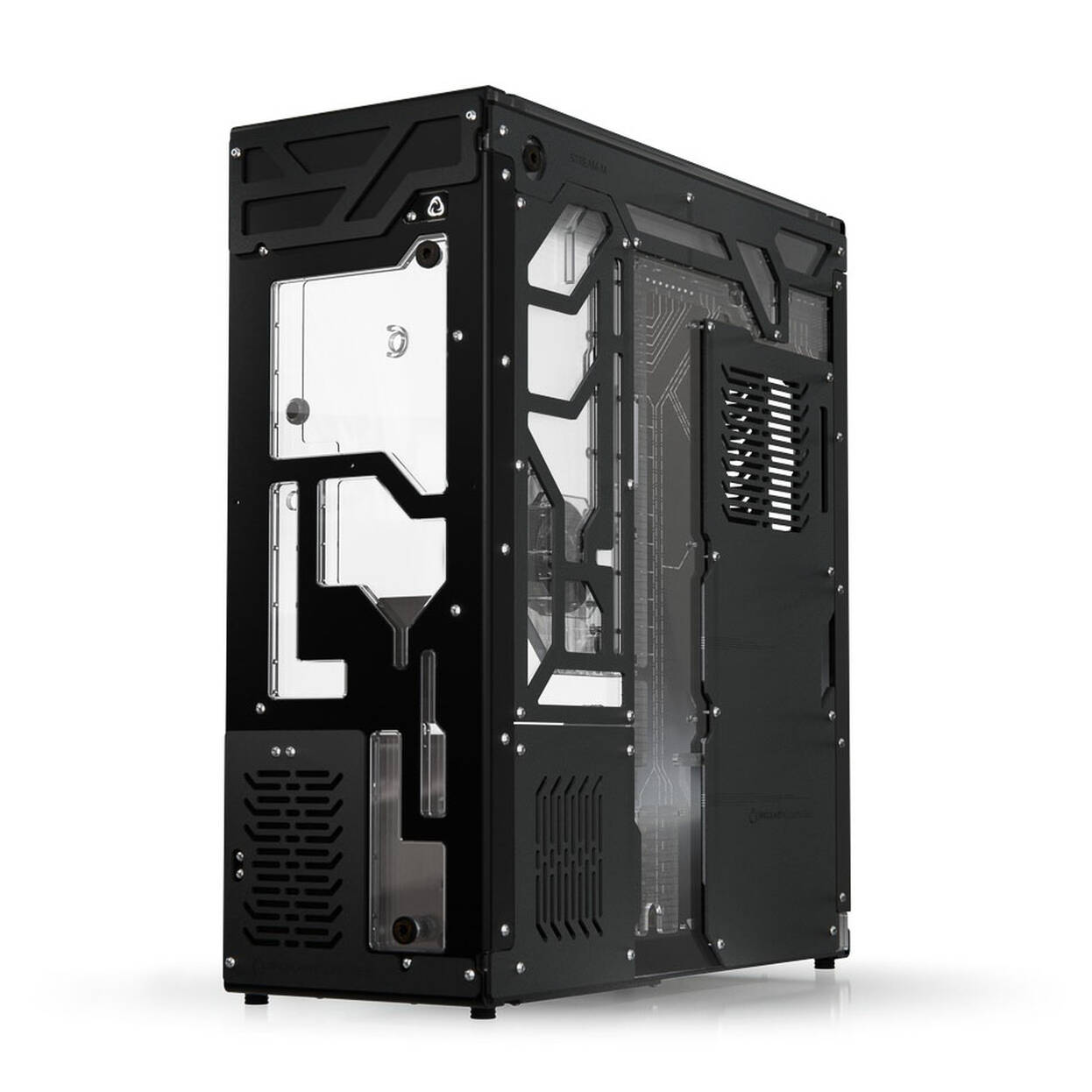 Singularity Computers Stream-M Dual Loop Water Cooling PC Case, Full ...