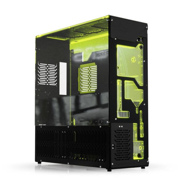 Singularity Computers Stream-M Water Cooling PC Case, Full Tower, XL-ATX, RGB – black