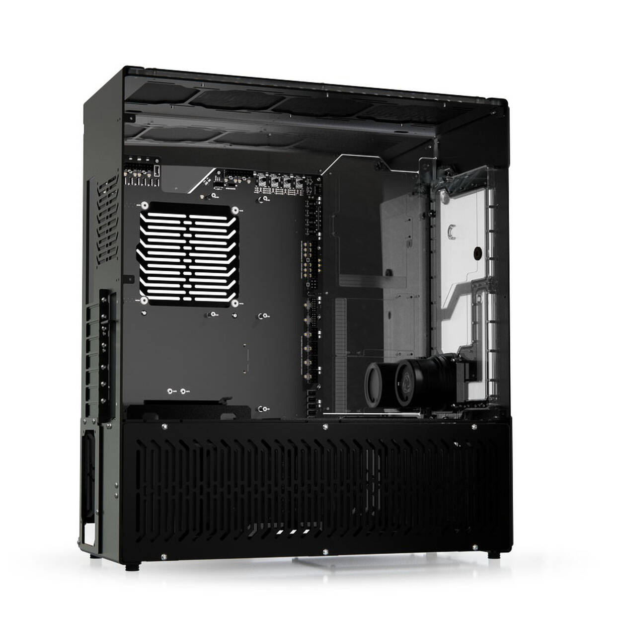 Singularity Computers Stream-M Water Cooling PC Case, Full Tower, XL-ATX, RGB - black