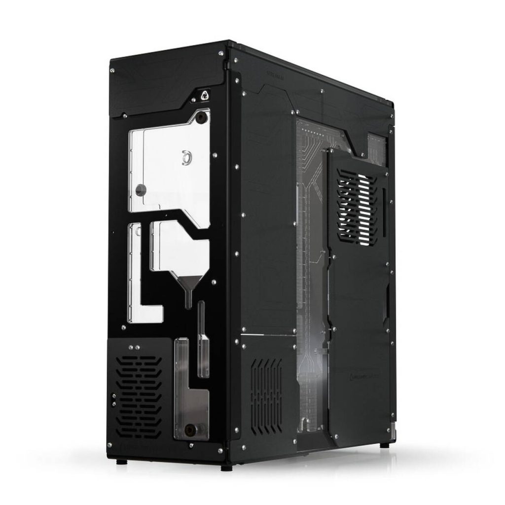 Singularity Computers Stream-M Water Cooling PC Case, Full Tower, XL-ATX, RGB - black