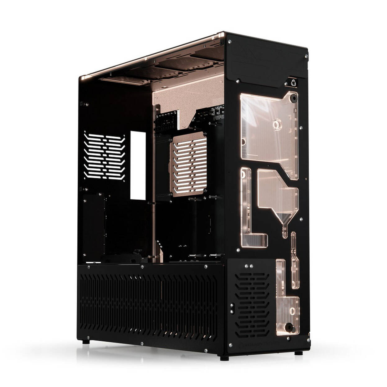 Singularity Computers Stream-M Water Cooling PC Case, Full Tower, XL-ATX, RGB - black
