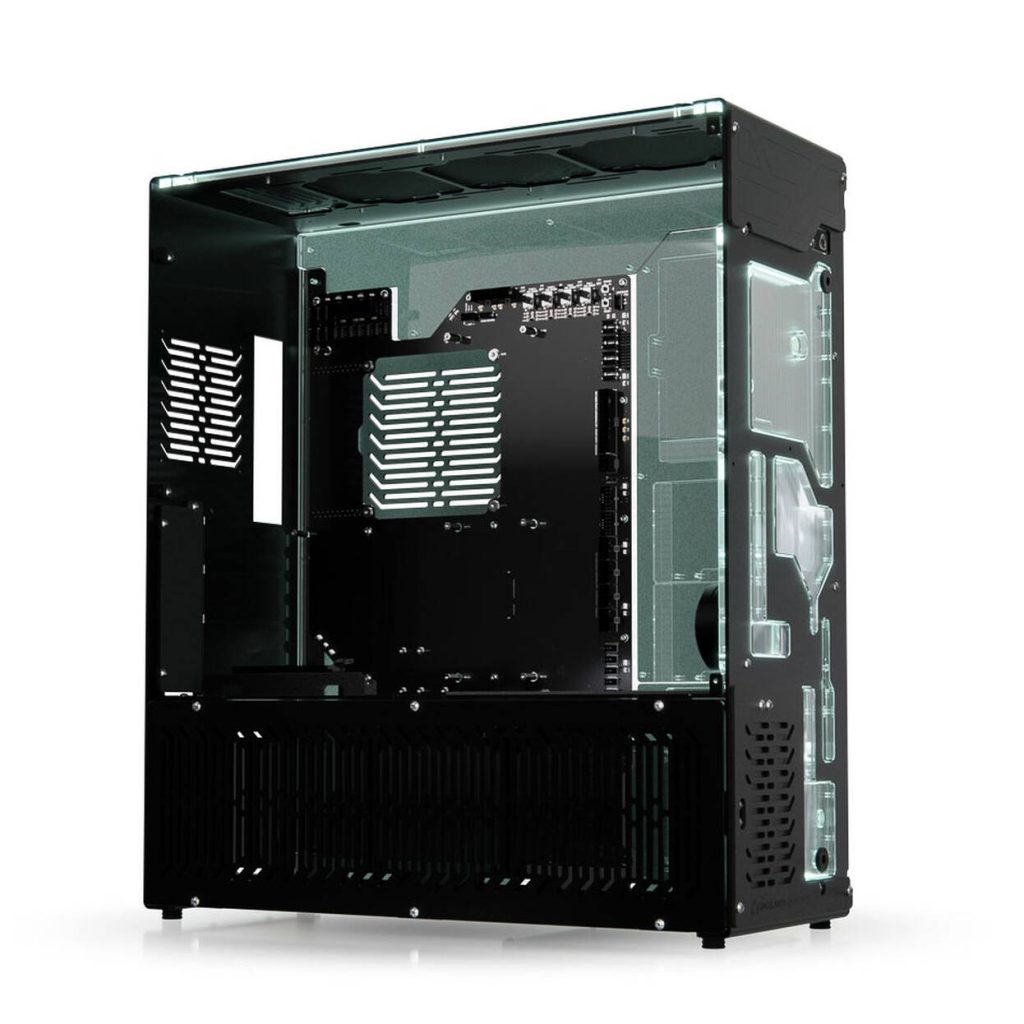 Singularity Computers Stream-M Water Cooling PC Case, Full Tower, XL-ATX, RGB - black