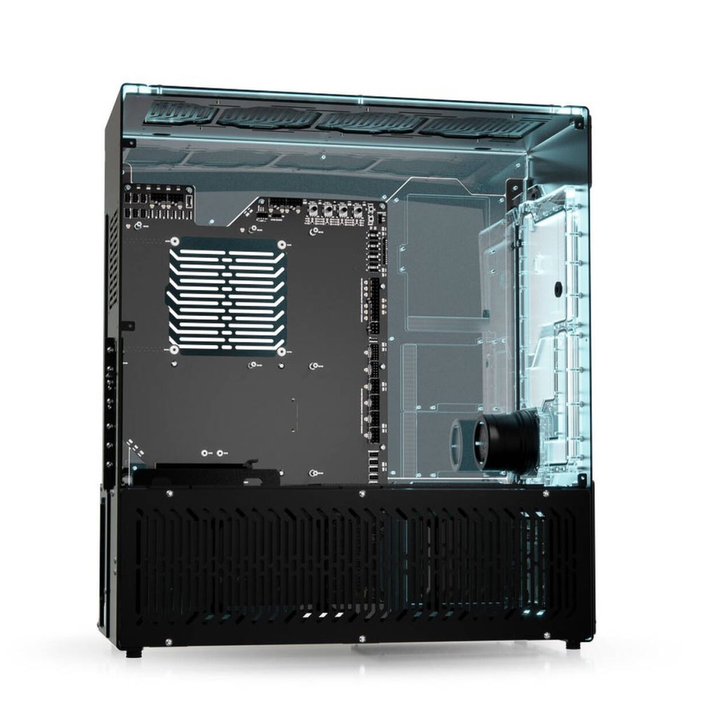 Singularity Computers Stream-M Water Cooling PC Case, Full Tower, XL-ATX, RGB - black