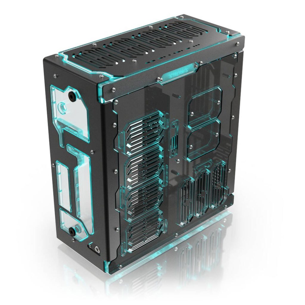 Singularity Computers Stream-S ITX Water Cooling Case, Mini-ITX - black ...