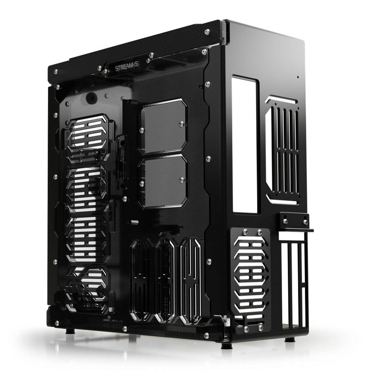 Singularity Computers Stream-S ITX Water Cooling Case, Mini-ITX - black ...